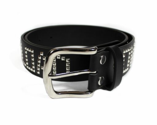 BLACK HOLE LEATHER PUNCH BELT – Image 3